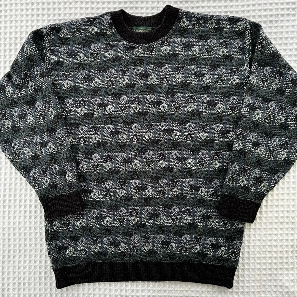 Vintage Eclectic Grandpa Sweater Dad Crewneck Pullover Preppy Academia Fall - Picture 1 of 7